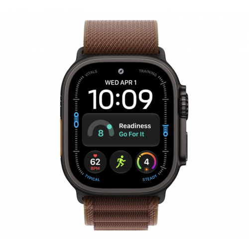 Apple Watch Ultra 4 GPS+Cellular, 49 мм, Black Titanium, Alpine Loop (Burgundy)